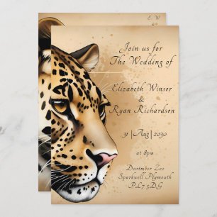 Cheetah invitation