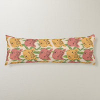 Cheetah Jungle Plants  Greenery Coral Green   