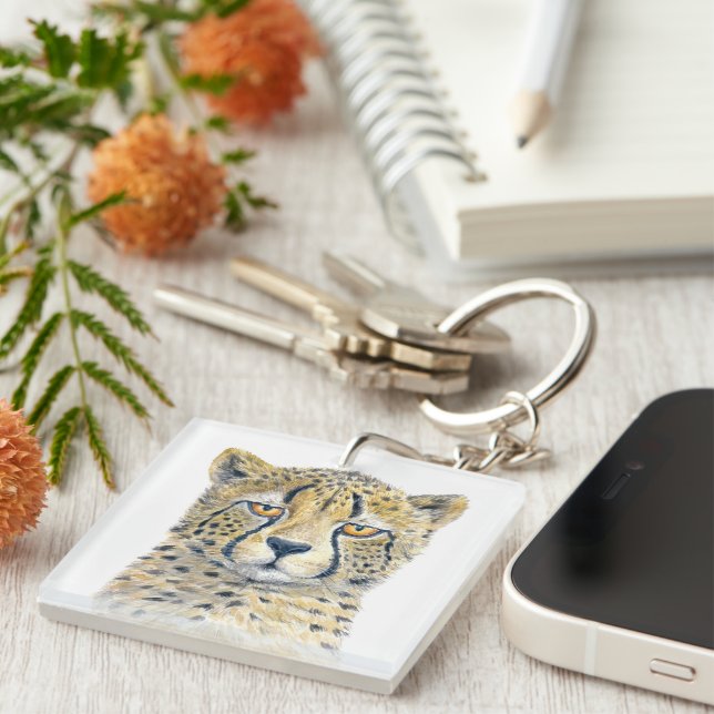 Cheetah Key Ring (Front Right)