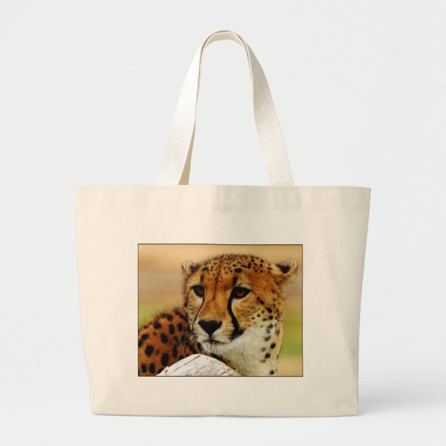 Cheetah Large Tote Bag (Front)