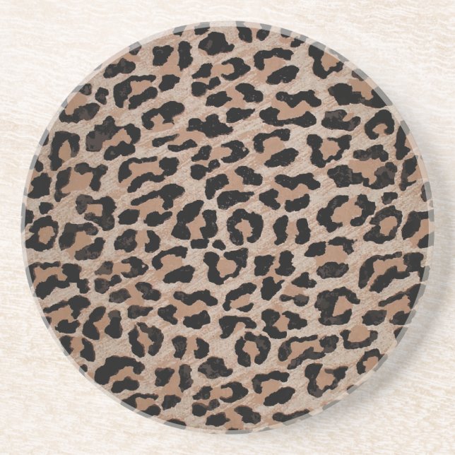 cheetah leopard print coaster (Front)