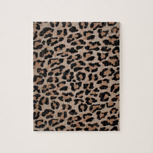 cheetah leopard print jigsaw puzzle