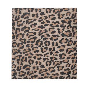 cheetah leopard print notepad