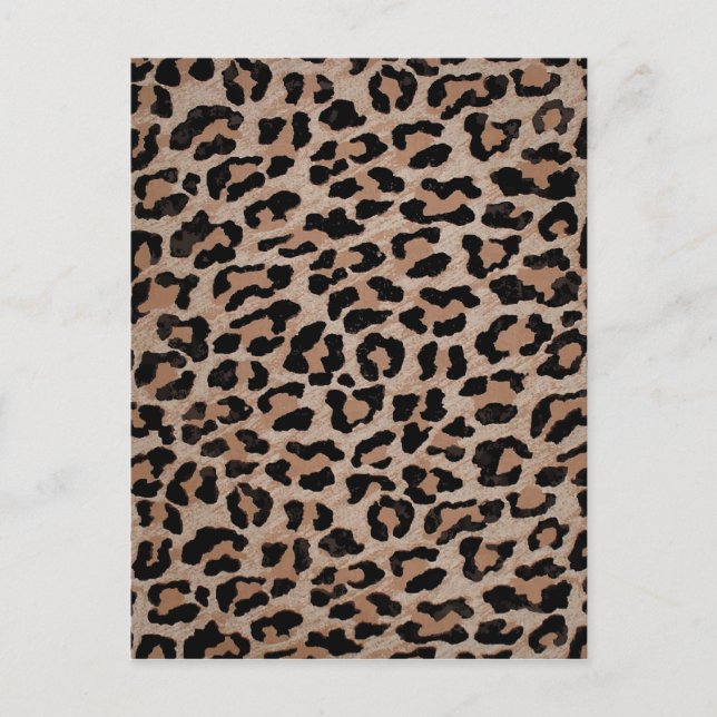 cheetah leopard print postcard (Front)
