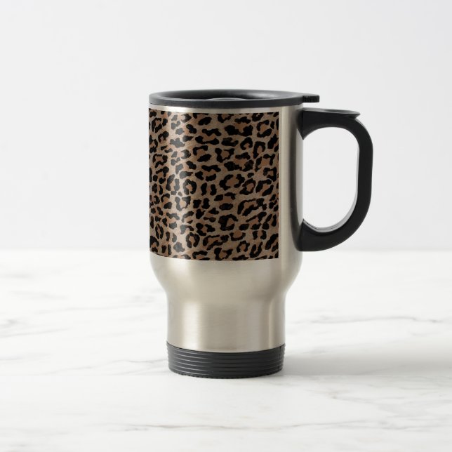 cheetah leopard print travel mug (Right)