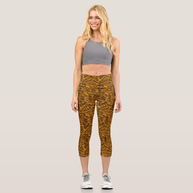 Cheetah Leopard Skin Pattern Leggings (Front)