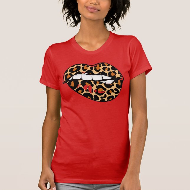 Cheetah Lips T-Shirt (Front)