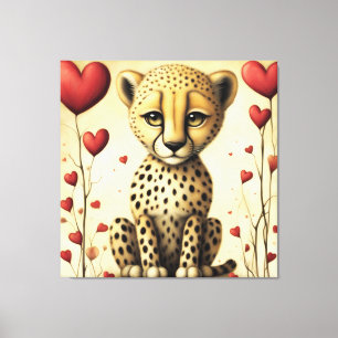 Cheetah Love 2 Canvas Print
