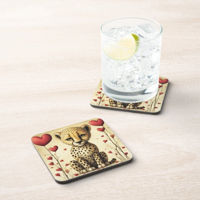 Cheetah Love 2 Coaster (Right Side)