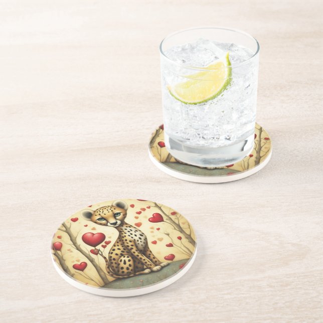 Cheetah Love 3 Coaster (Side)