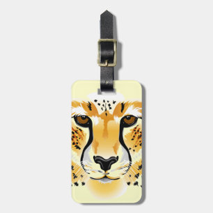 Cheetah luggage tag