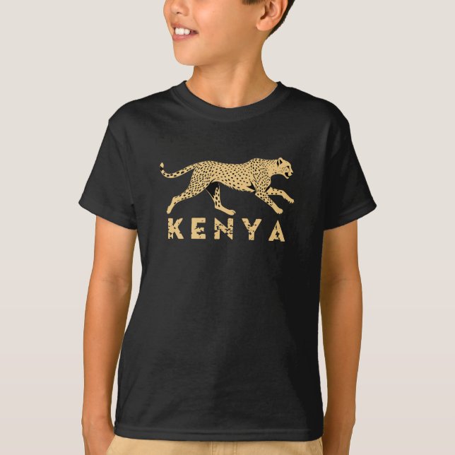 Cheetah Of Kenya T-Shirt (Front)