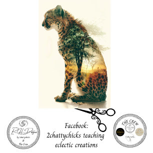 Cheetah Over Exposed Sunset Digital Art Decoupage Tissue Paper