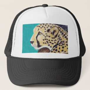 Cheetah Painting Trucker Hat