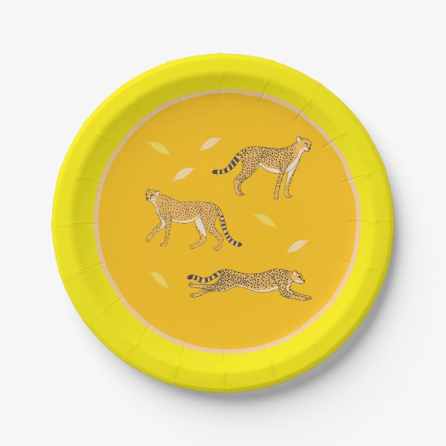 Cheetah Paper Plates (Front)