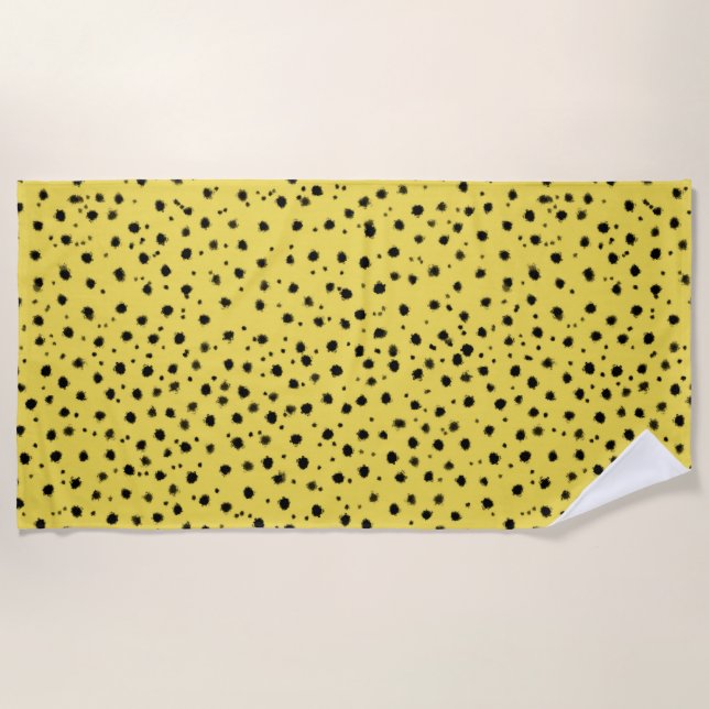 Cheetah Pattern Beach Towel (Front)