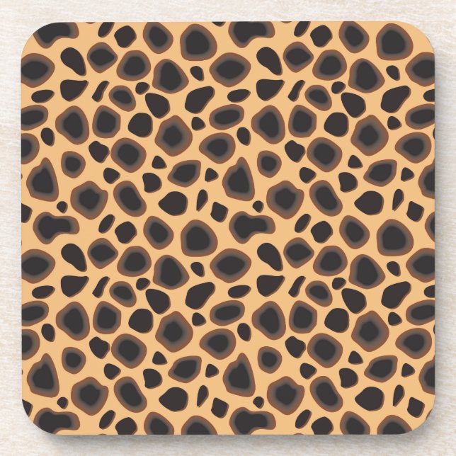 Cheetah Pattern Coaster (Front)