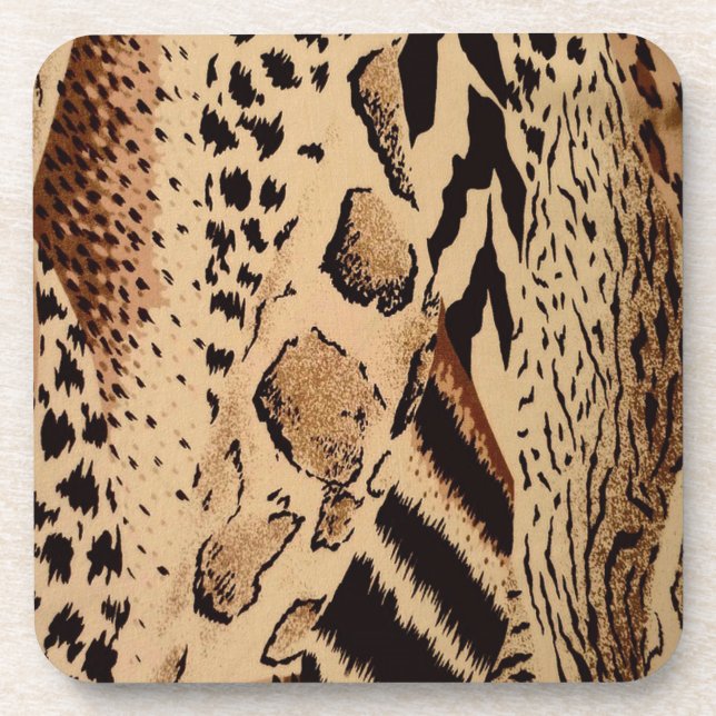 Cheetah Pattern Coaster (Front)