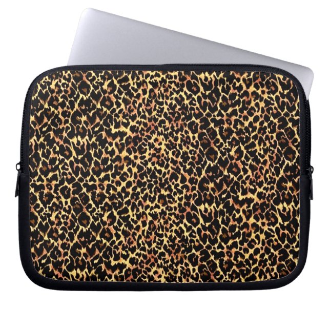 Cheetah Pattern Laptop Sleeve (Front)