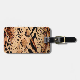 Cheetah Pattern Luggage Tag