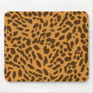 cheetah pattern mouse pad