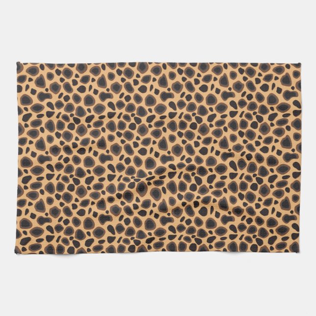 Cheetah Pattern Tea Towel (Horizontal)