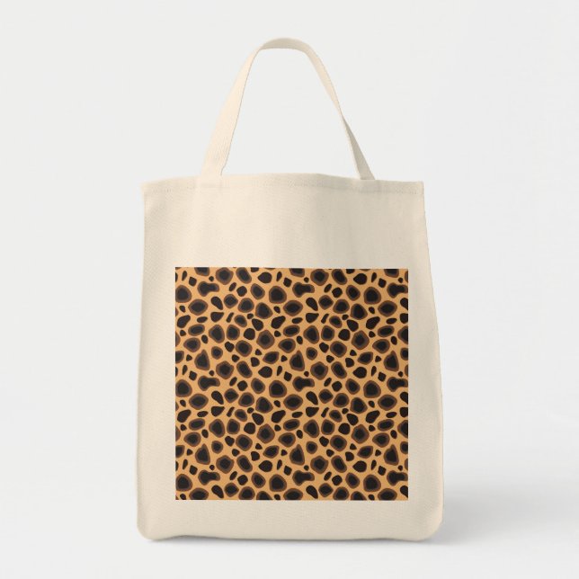 Cheetah Pattern Tote Bag (Front)