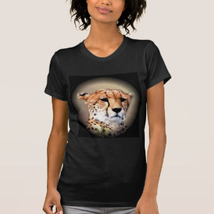 Cheetah Portrait by Full Moon: Nature's Grace T-Shirt