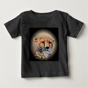 Cheetah Portrait, Full Moon: Nature's Grace Baby T-Shirt