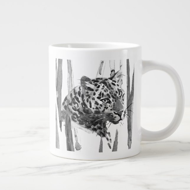 Cheetah Portrait Large Coffee Mug (Right)