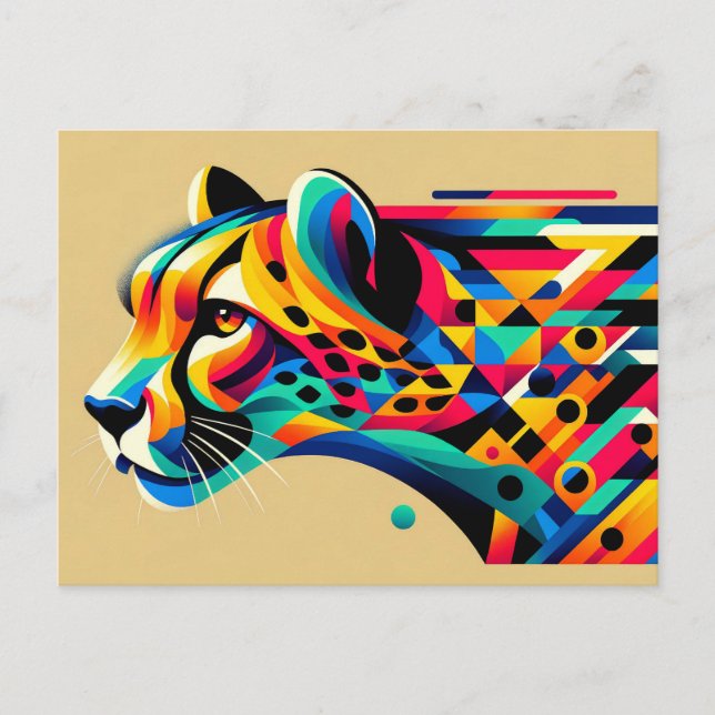 Cheetah Postcard (Front)