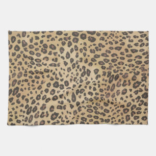 Cheetah print Animal Exotic Wild Fashionable Cat Tea Towel