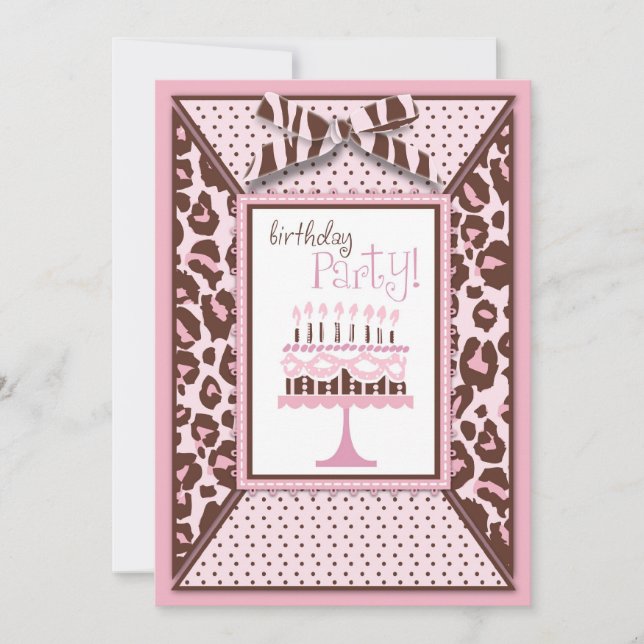 Cheetah Print & Birthday Cake (Front)