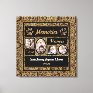 Cheetah Print Collage Memories 4 Photos