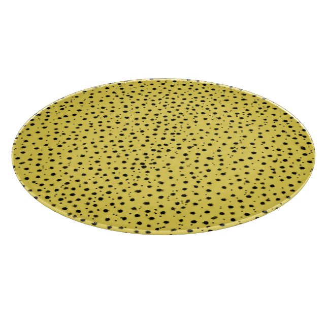 Cheetah Print in Natural Colour Cutting Board (Corner)