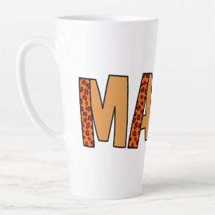Cheetah Print Leopard Mom Latte Mug