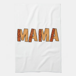 Cheetah Print Leopard Mum Tea Towel