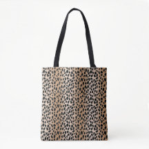 Cheetah Print Leopard Pattern Tote Shopping Bag
