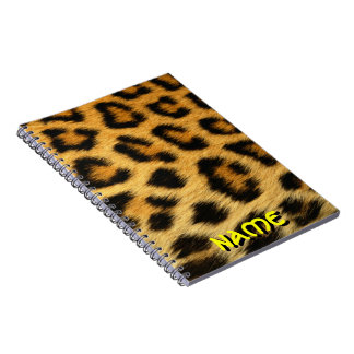 cheetah print notebook