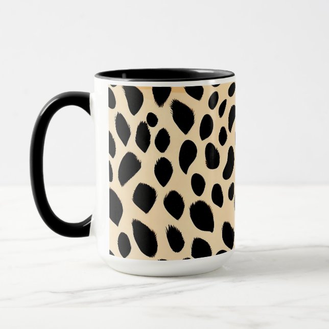 Cheetah Print Pattern Mug (Left)
