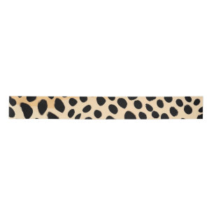 Cheetah Print Pattern Satin Ribbon