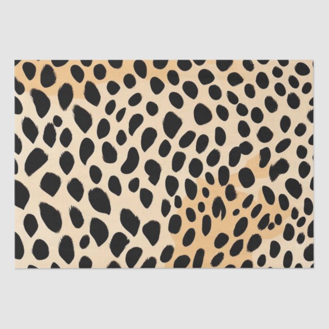 Cheetah Print Pattern Tissue Paper (Front)