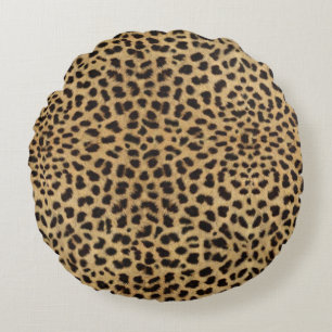 Cheetah Print Round Cushion