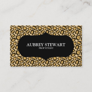 Cheetah Print Safari Business Card