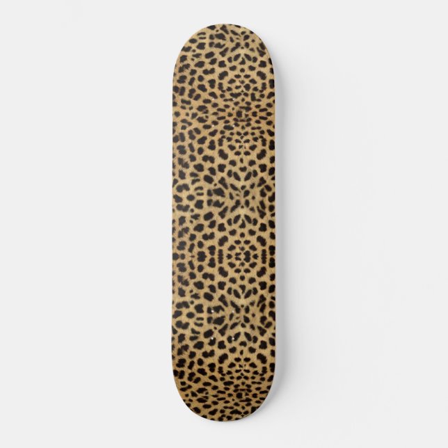 Cheetah Print Skateboard (Front)