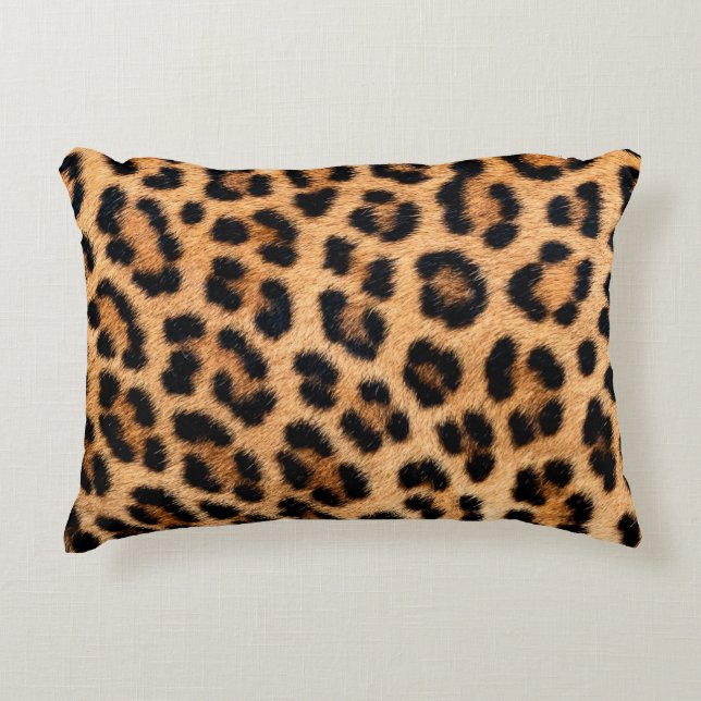 Cheetah print texture decorative cushion (Front)