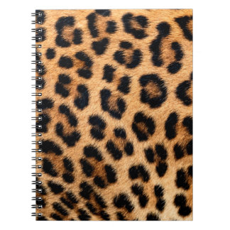 Cheetah print texture notebook