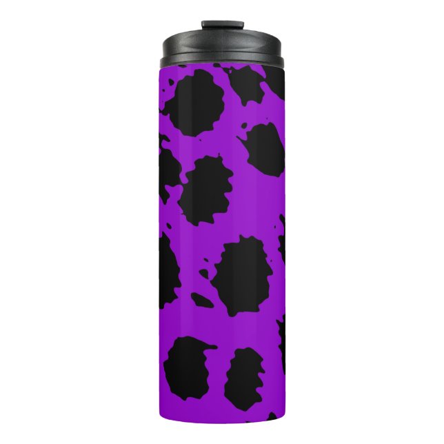 Cheetah Purple Thermal Tumbler (Front)