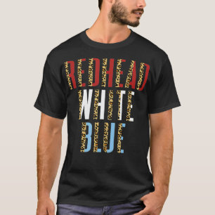 Cheetah Redhead White Blue Patriotic 4th of July T-Shirt
