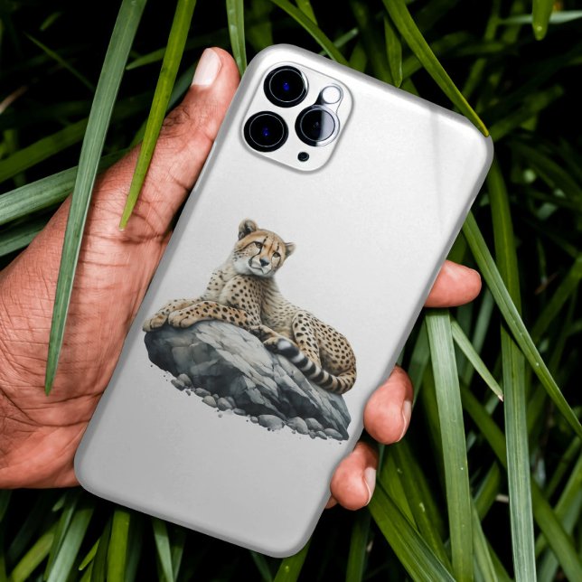 Cheetah Resting on a Rock Case-Mate iPhone Case (Creator Uploaded)
